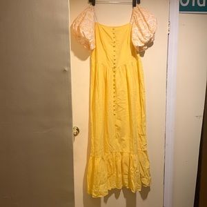 (NO BRAND) sz L Yellow dress